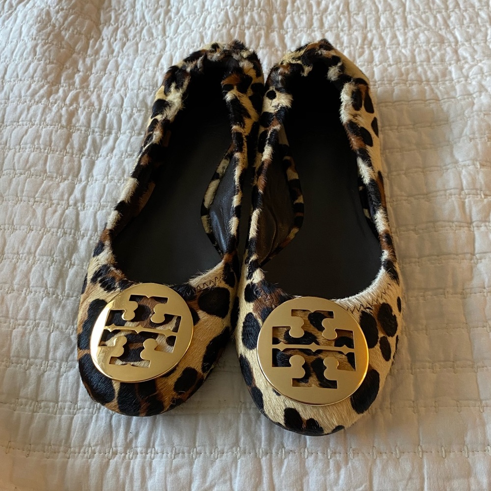 Like new! Tory Burch Leopard Flat